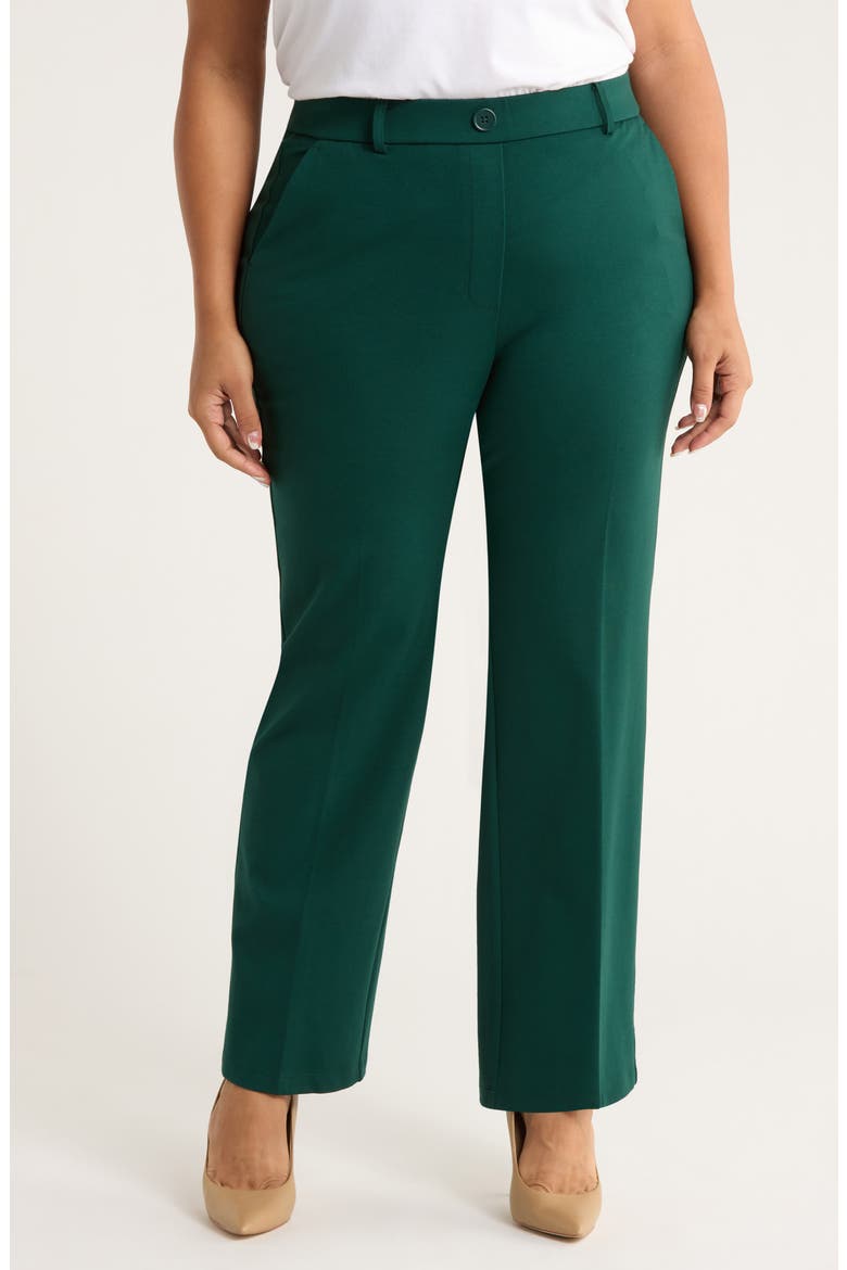 Pull-On Trouser Pants, Main, color, EVERGREEN