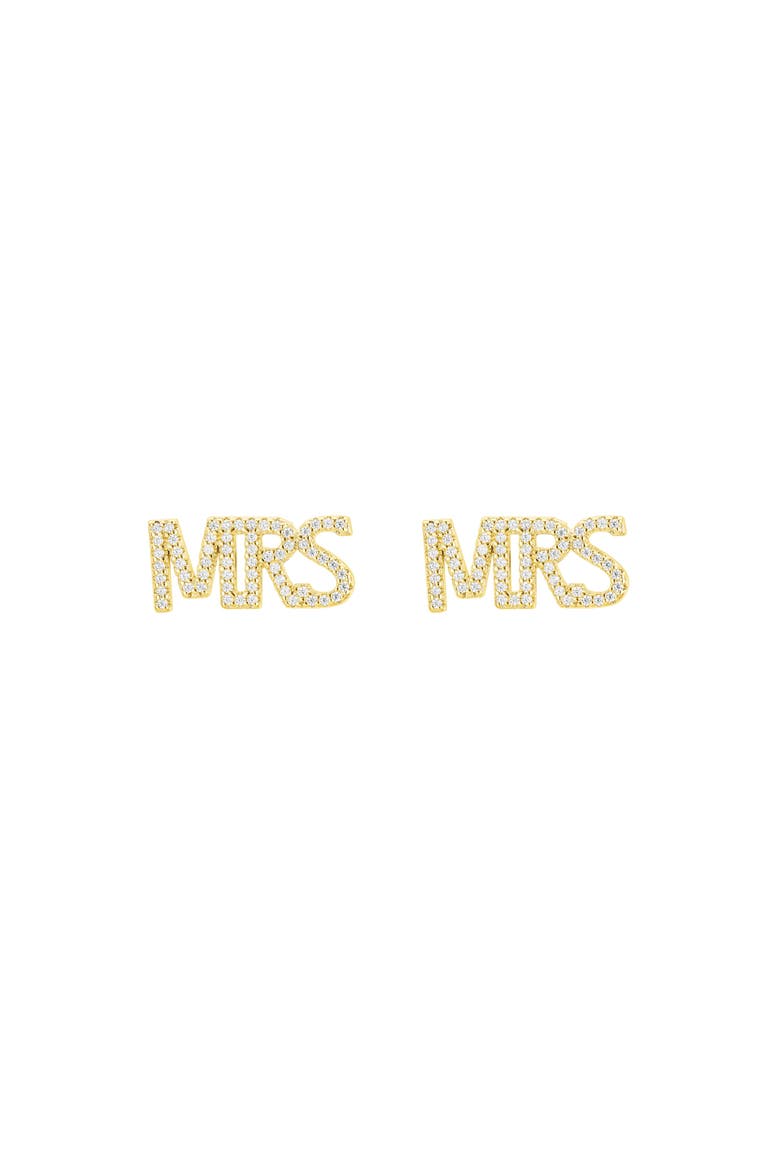 MRS Crystal Studs, Main, color, Gold