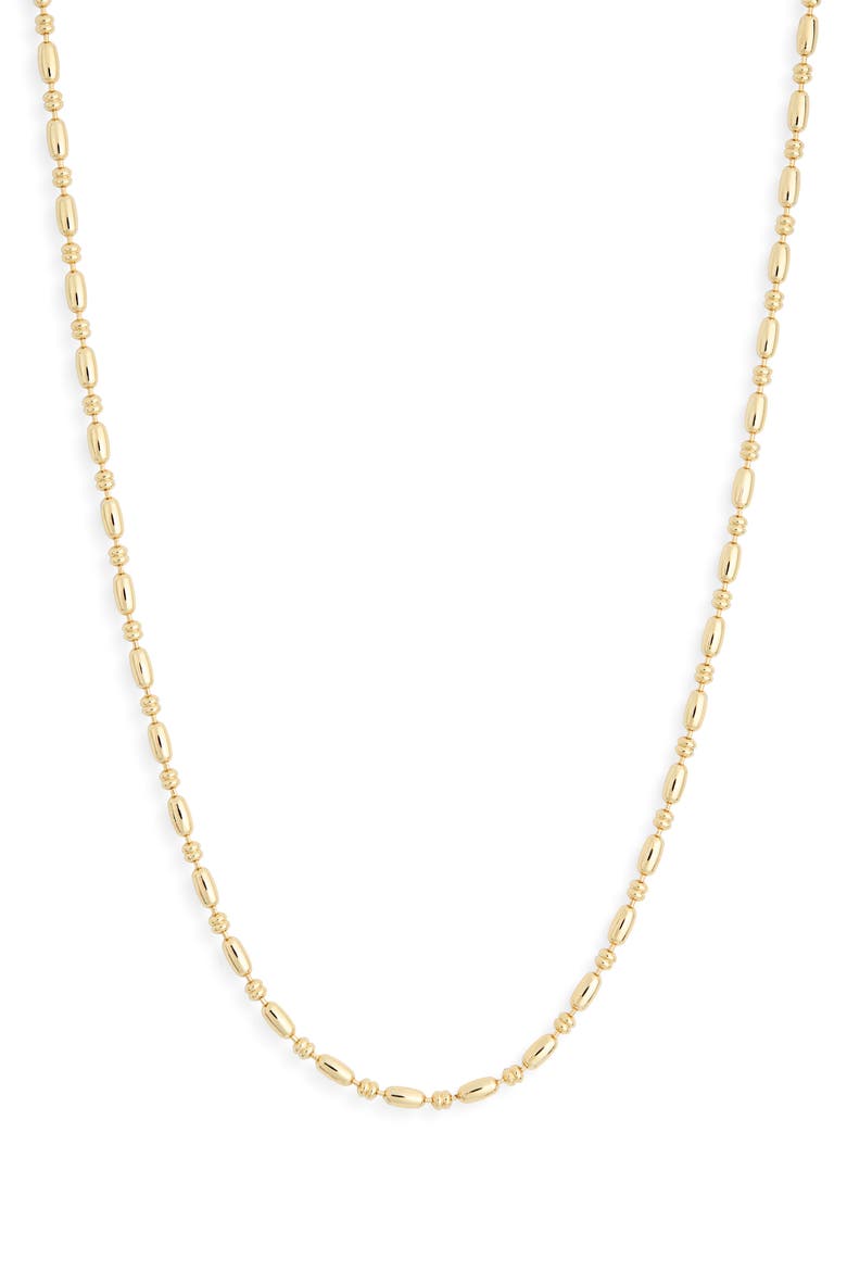 Demi Fine Beaded Ball Necklace, Main, color, GOLD