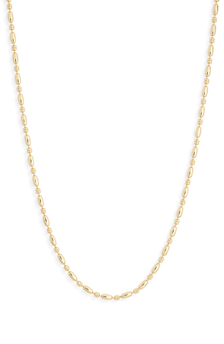 NORDSTROM RACK Demi Fine Beaded Ball Necklace, Main, color, Gold