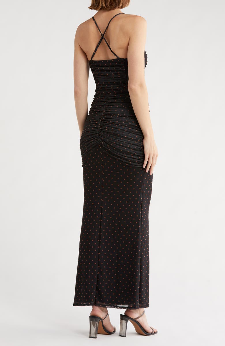 AFRM Azula Ruched Mesh Body-Con Dress, Alternate, color,