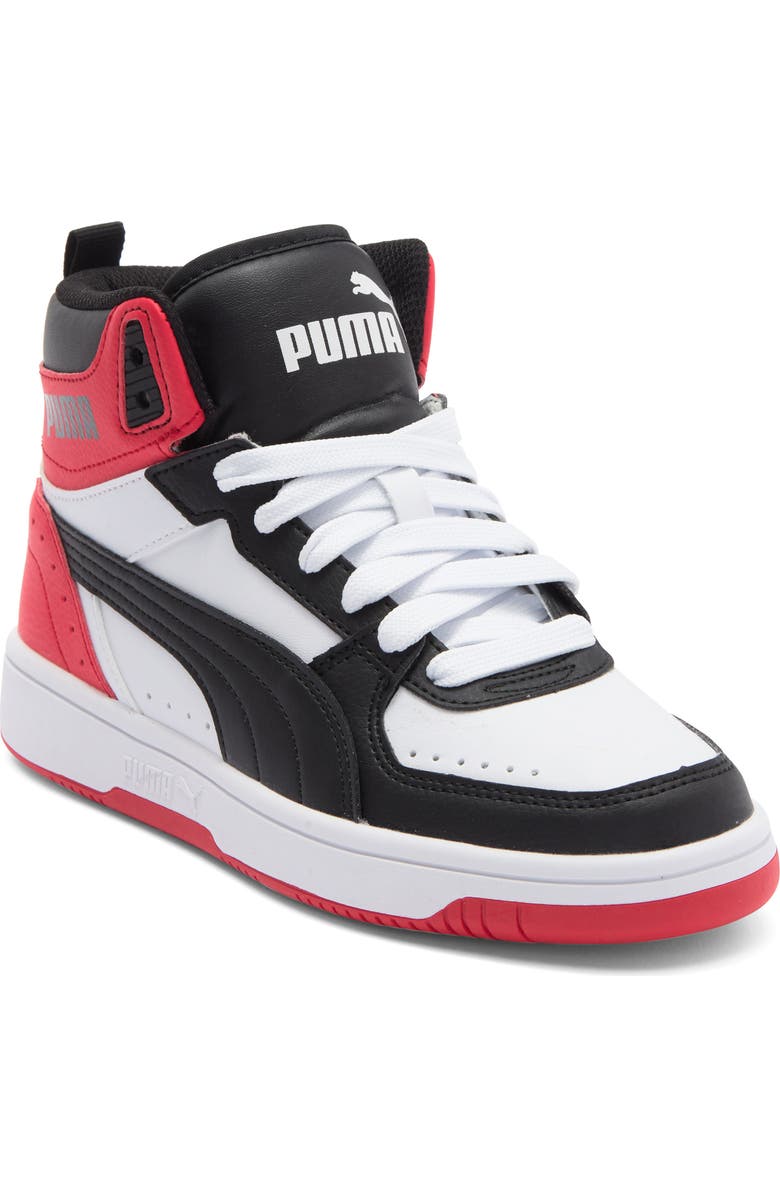 PUMA Kids' Rebound Joy Sneaker, Main, color, White
