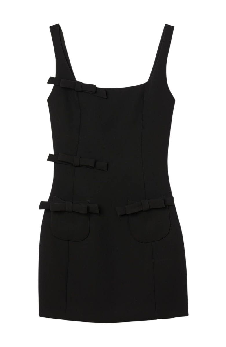 SANDRO Short dress with bows, Alternate, color, Black