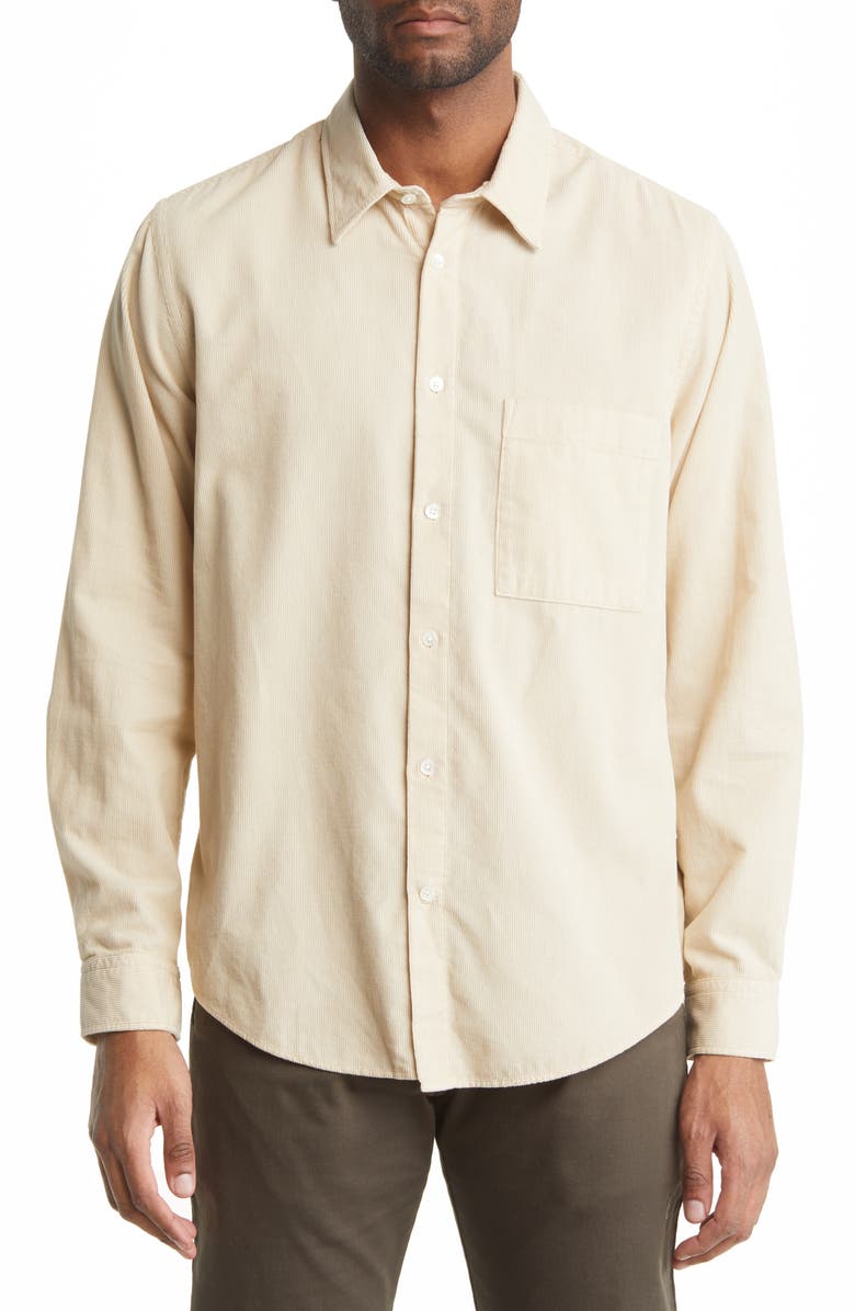 NN07 Arne 5120 Corduroy Button-Up Shirt, Main, color, 