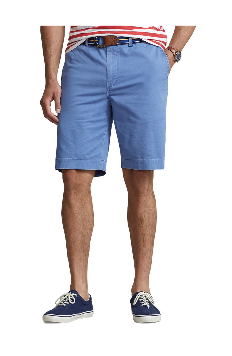 Polo Ralph Lauren Big & Tall Stretch Twill Shorts, Main, color, Nimes Blue