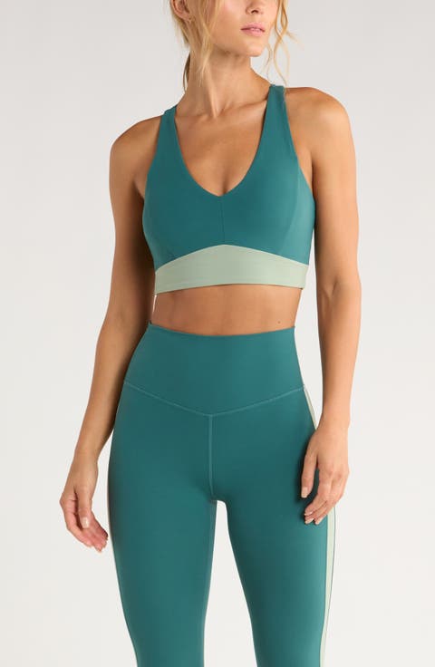 Studio Luxe V-Neck Racerback Sports Bra