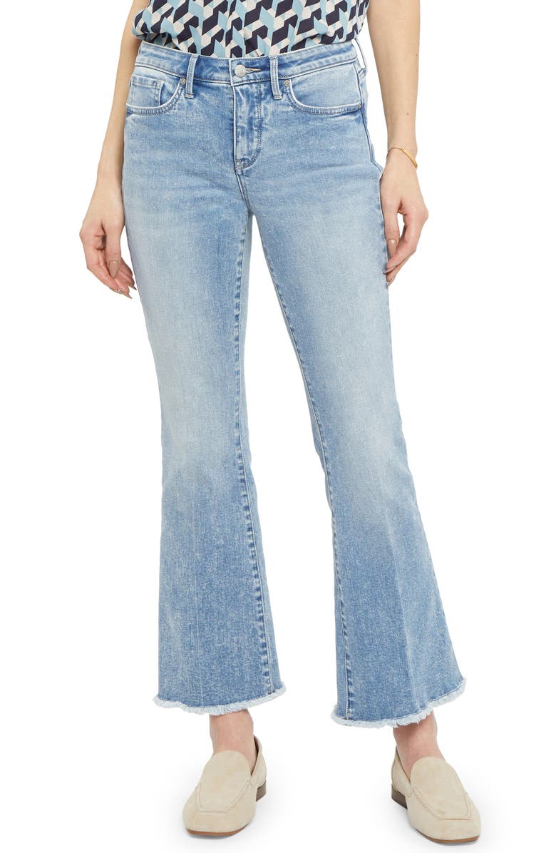 NYDJ Ava Daring Fray Hem Kick Flare Ankle Jeans, Main, color,