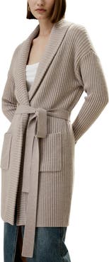 Lilysilk Women's Merino Wool Shawl Collar Cardigan