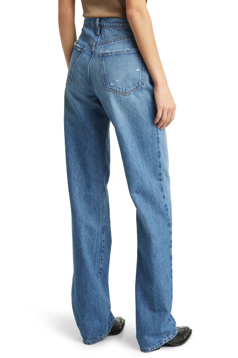 Le Jane High Waist Straight Leg Jeans, Alternate, color, MARINER