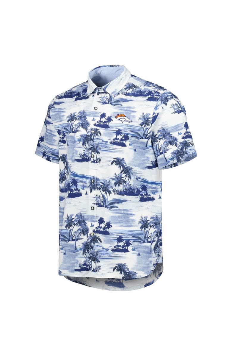 Tommy Bahama Men's Tommy Bahama Navy Denver Broncos Sport Tropical Horizons Button-Up Shirt, Alternate, color, 