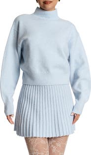 Naked Wardrobe Crop Turtleneck Sweater