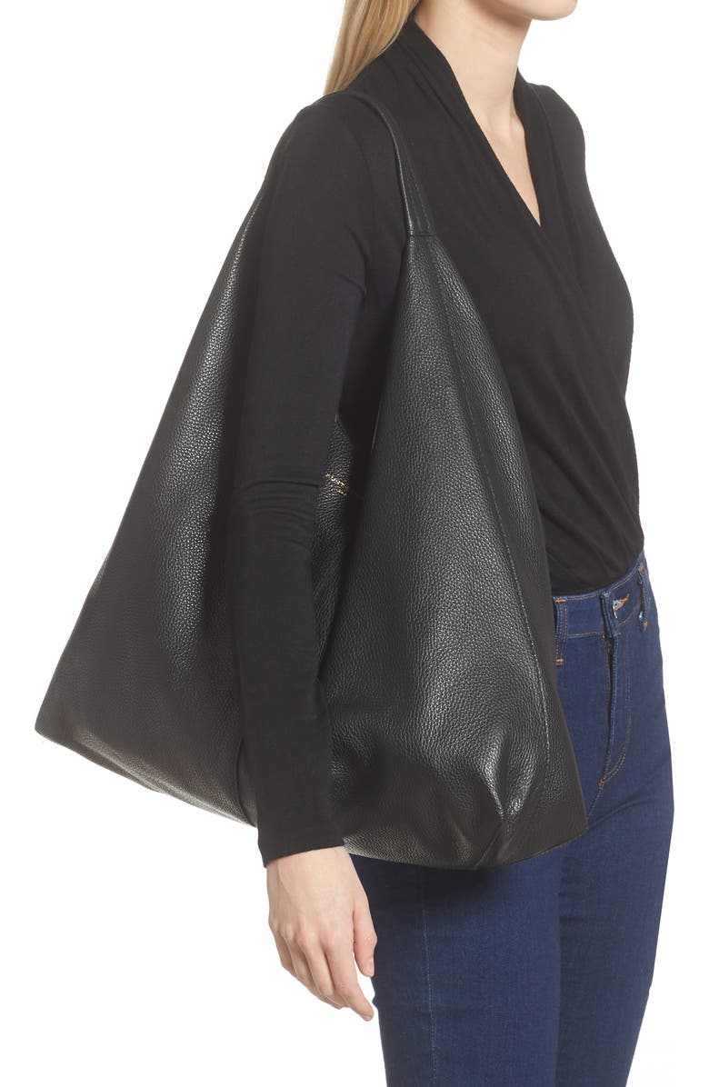 Kurt Geiger London Violet Leather Hobo Bag, Alternate, color,