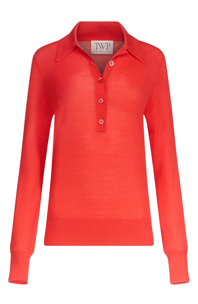 TWP Uma Cashmere Sweater, Alternate, color, Bitter Red
