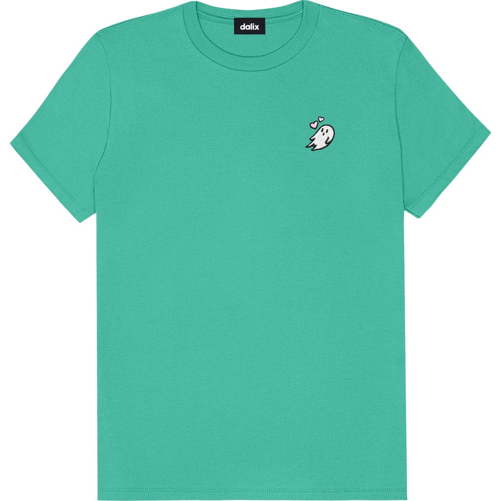 Dalix Ghost Womens Relaxed Tee In Teal