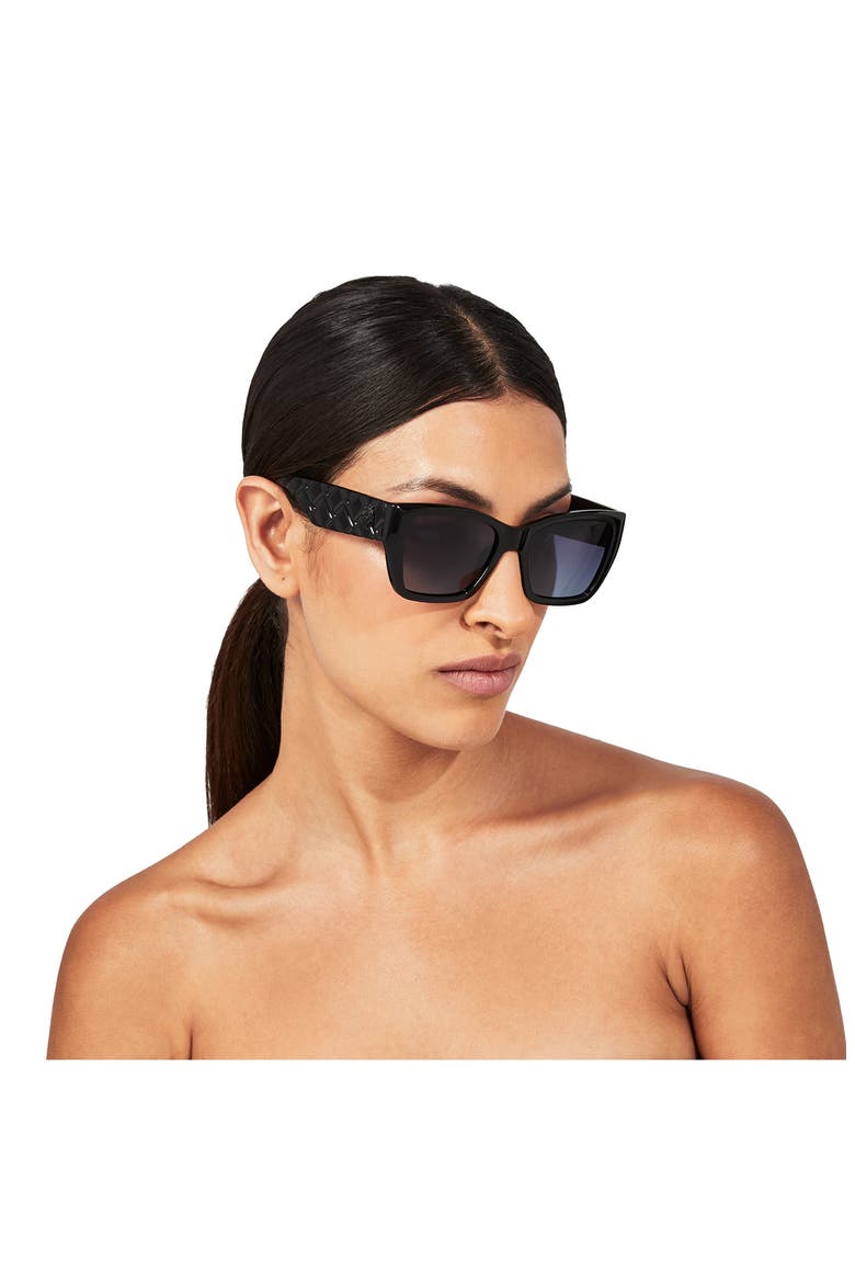 Kensington 54mm Gradient Rectangular Sunglasses, Alternate, color, BLACK/ GRAY GRADIENT
