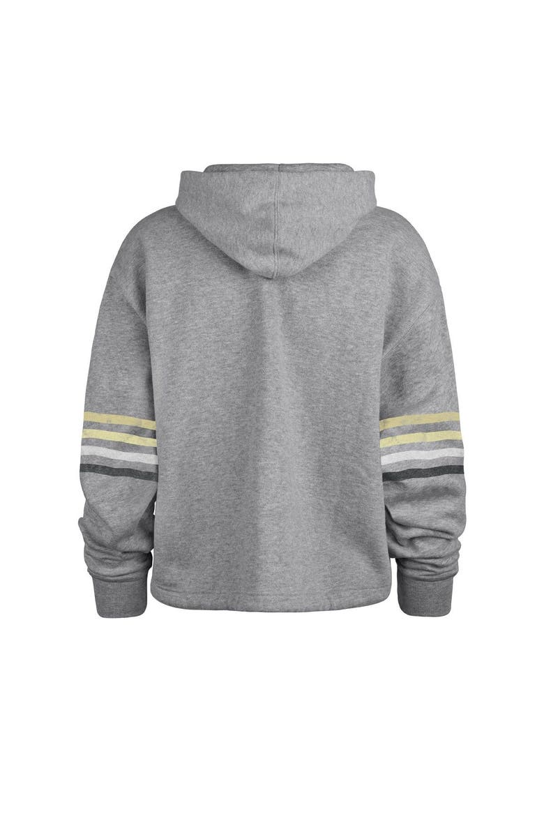 Women's '47 Heather Gray New Orleans Saints Upland Bennett Pullover Hoodie, Alternate, color, Gray