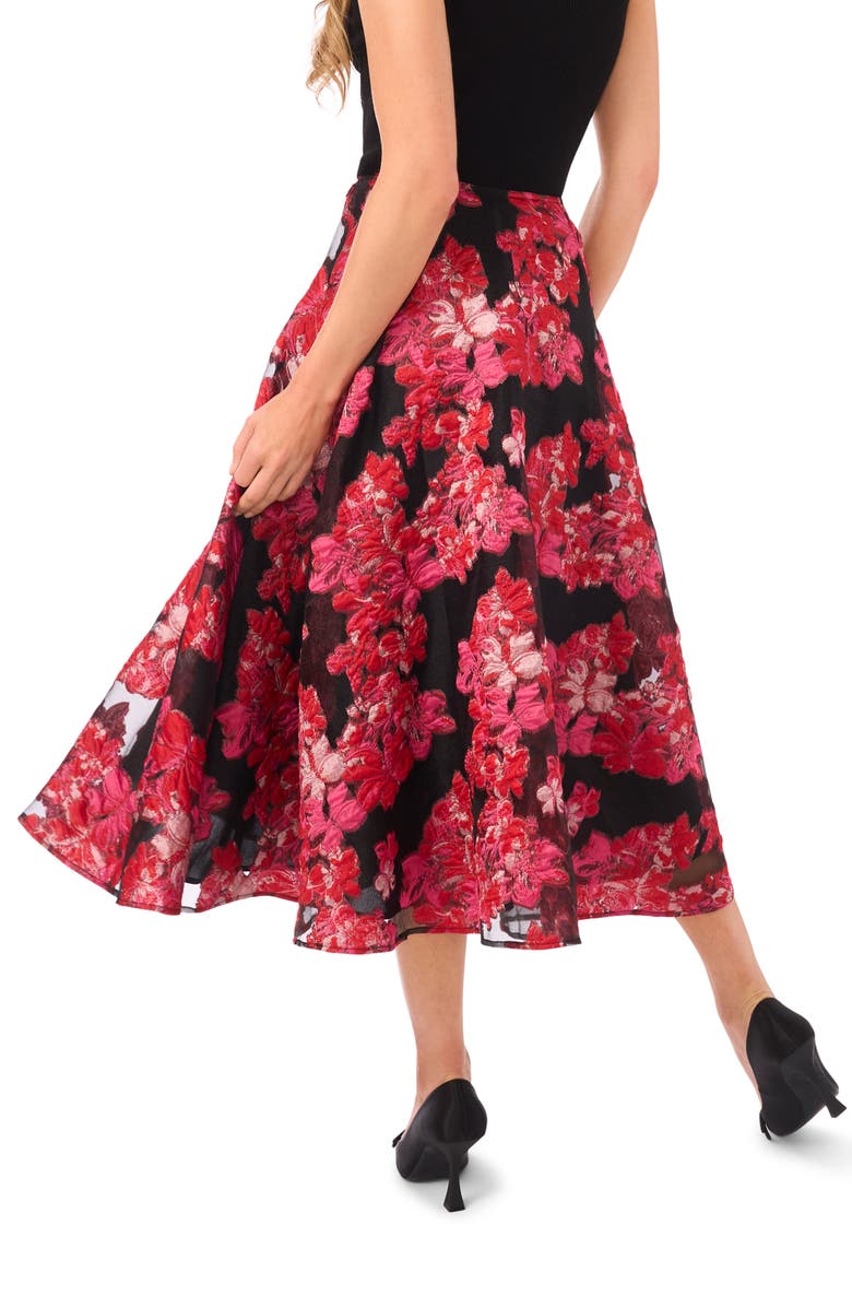 Ted Baker Fiona Floral Brocade Midi Skirt, Alternate, color, Legacy Pink