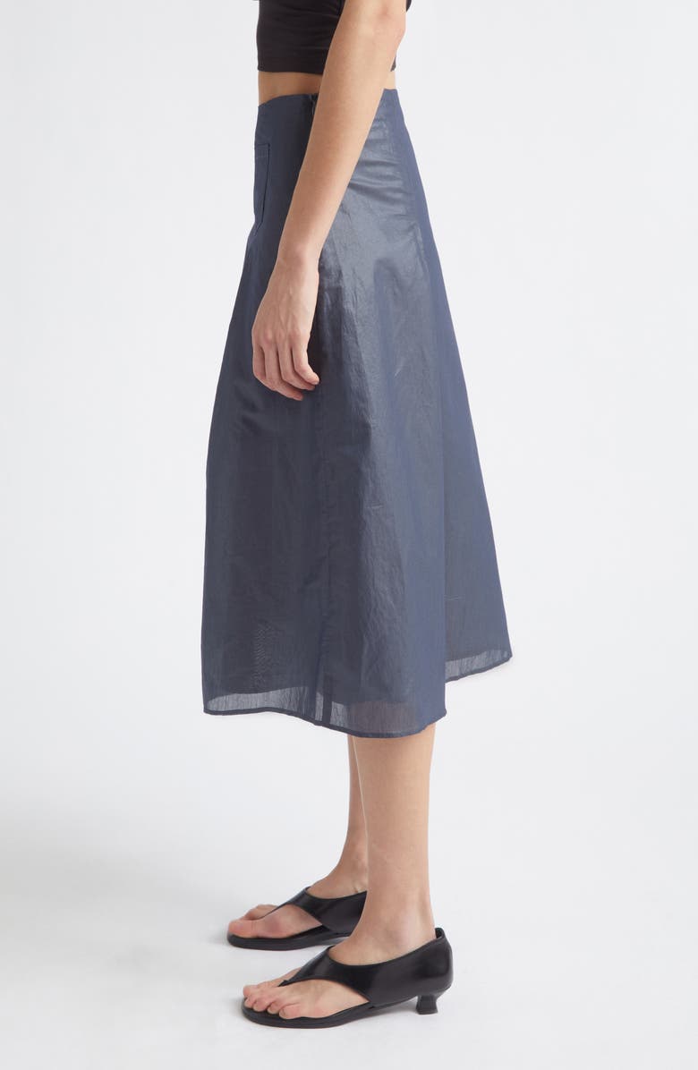 Paloma Wool Dimi Organic Cotton Blend A-Line Skirt, Alternate, color, Navy