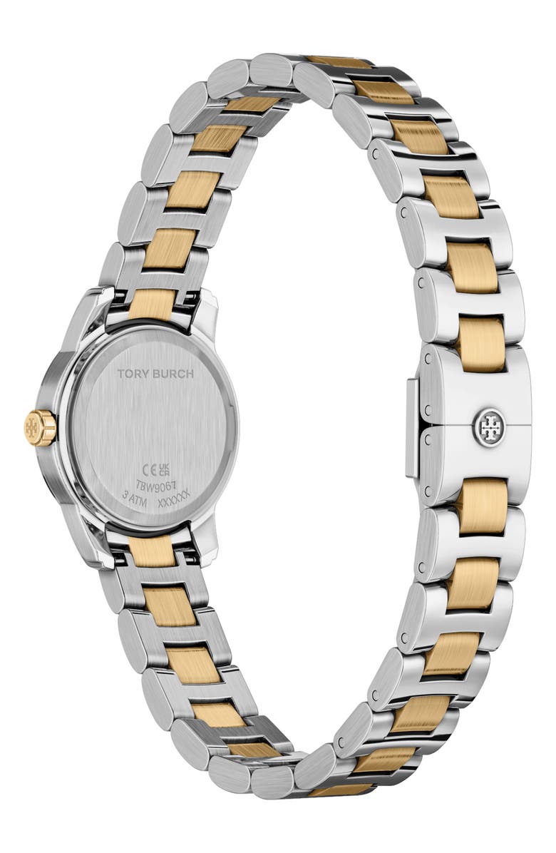 Tory Burch The Mini Miller Bracelet Watch, 22mm, Alternate, color, Two Tone