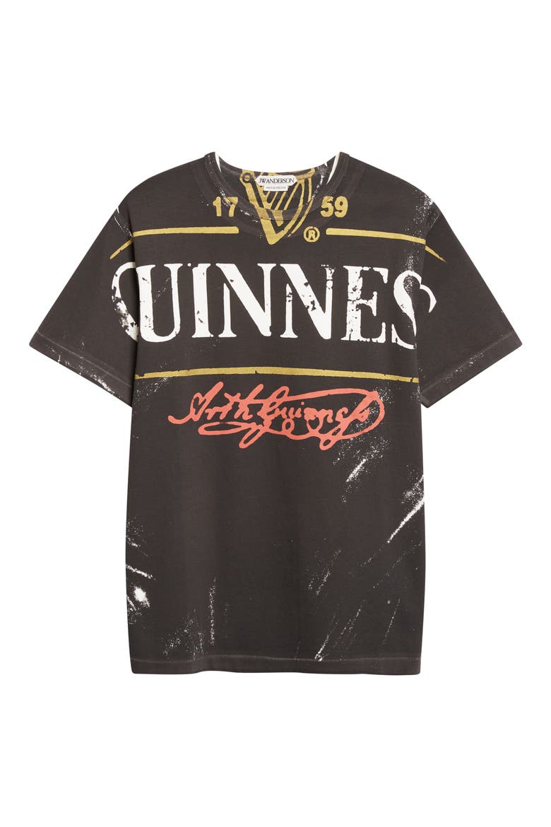 x Guinness Bottle Top Graphic T-Shirt, Alternate, color, BLACK
