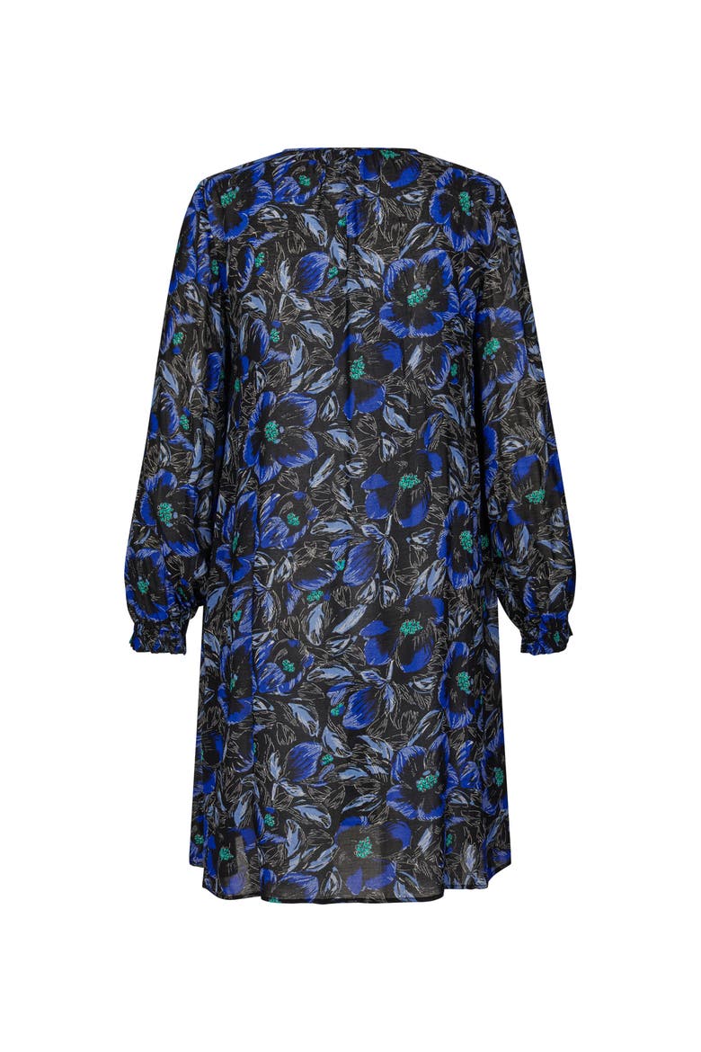 Galamian V-Neck Long Sleeve Long Tunic, Alternate, color, Surf The Web