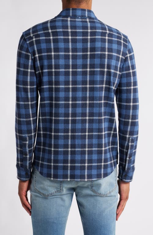 Faherty Legend Sweater Shirt Blue Winds Plaid