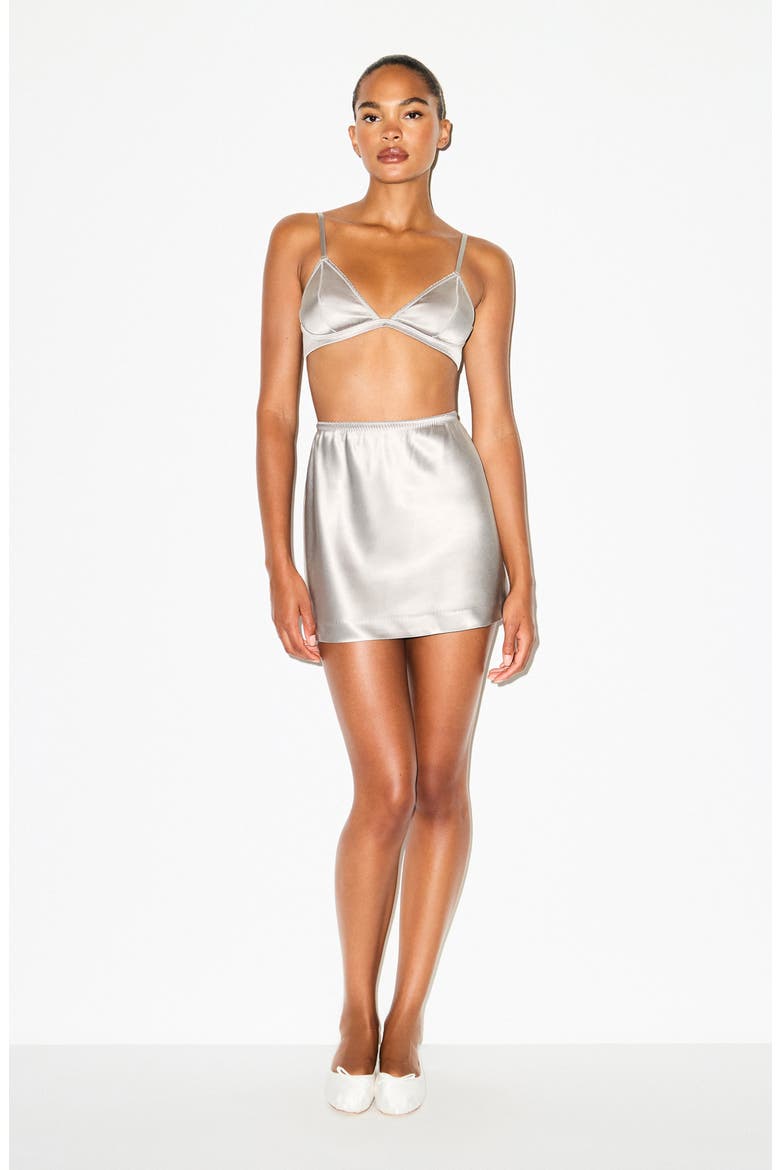 Satin Triangle Bralette, Alternate, color, MIRROR