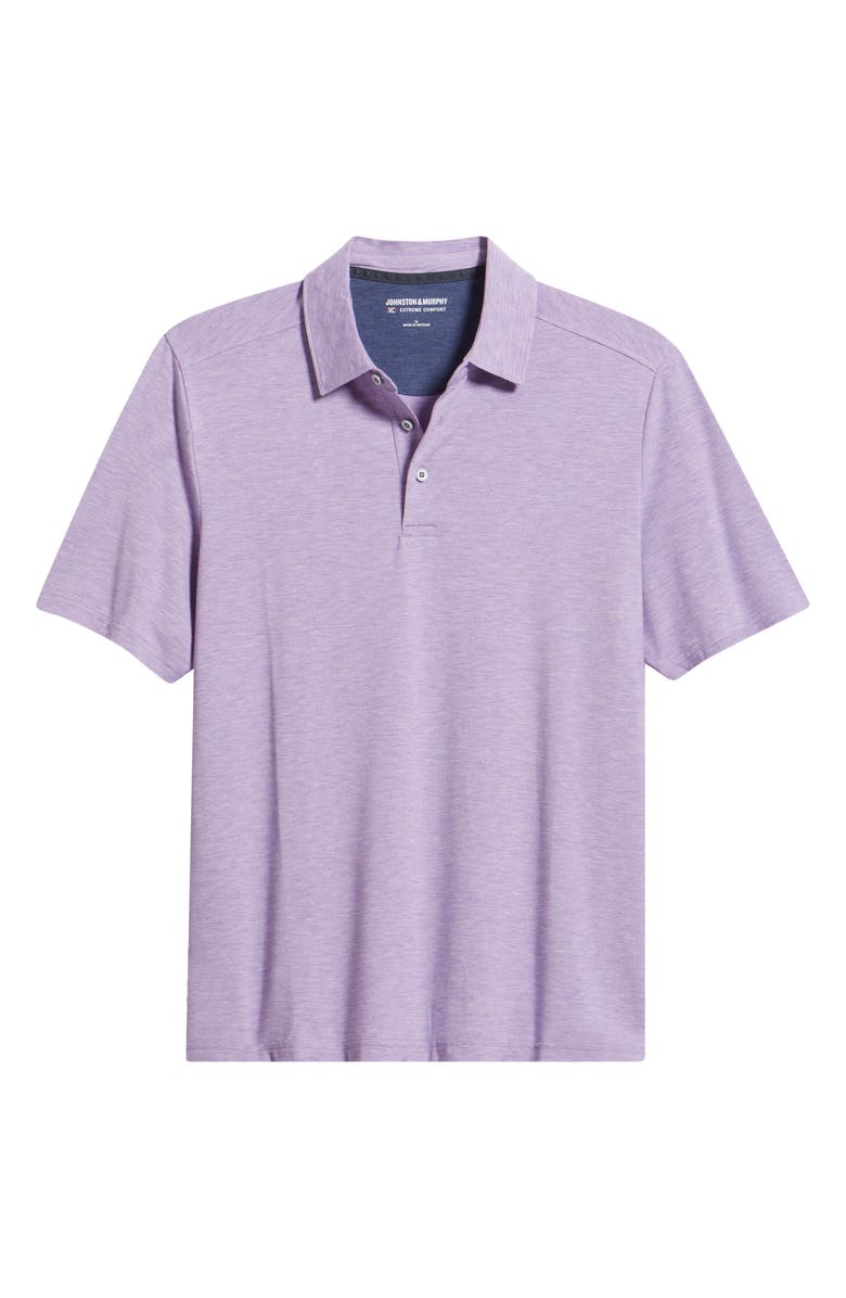 Johnston & Murphy XC Apex Performance Polo, Main, color, Violet Heather