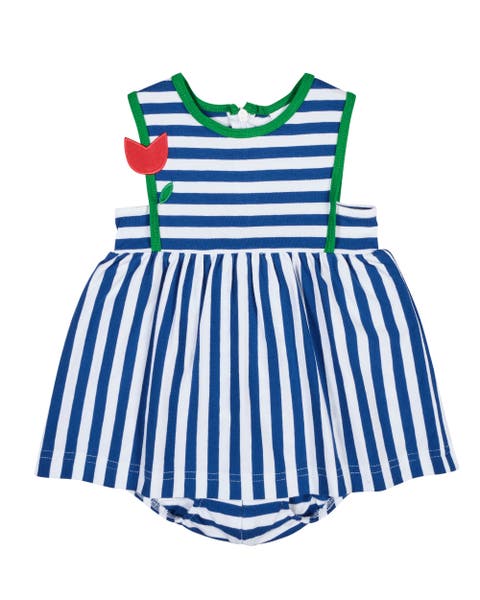 Stripe Knit Romper With Tulip (Baby)