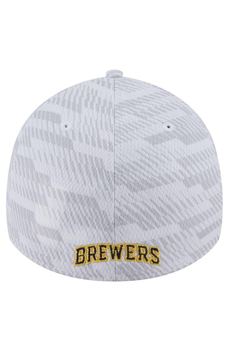 New Era Men's New Era  White Milwaukee Brewers Graded 39THIRTY Stretch Fit Hat, Alternate, color, 