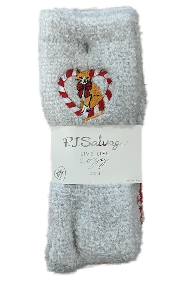 2-Pack Cozy Crew Socks with Grippers, Alternate, color, LIGHT GREY