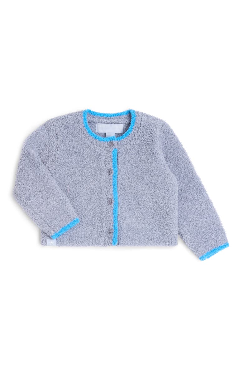 Kids' CozyChic Tipped Cardigan, Main, color, CHAMBRAY-CYAN