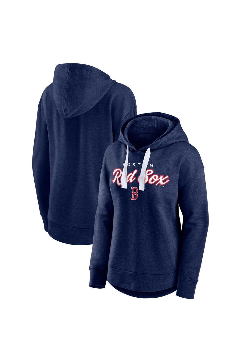 Women's Fanatics Branded Heather Navy Boston Red Sox Set to Fly Pullover Hoodie, Main, color, Heather Navy