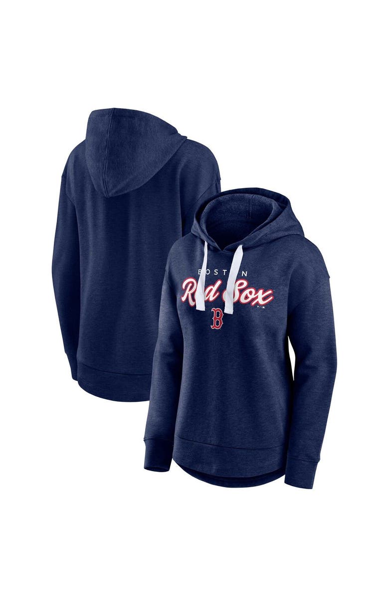 FANATICS Women's Fanatics Branded Heather Navy Boston Red Sox Set to Fly Pullover Hoodie, Main, color, 
