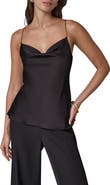 Donna Karan New York Cowl Neck Cami with Metallic Hardware Straps