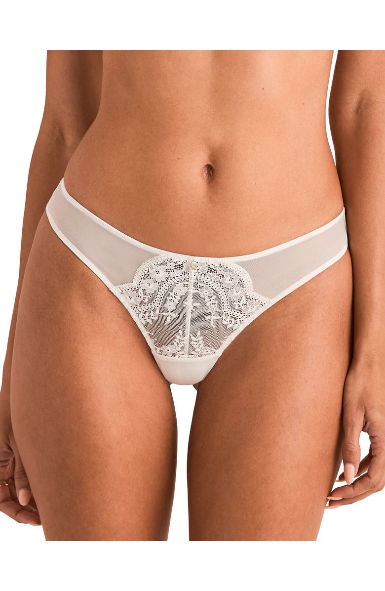 Adore Me Elea Thong Panties, Main, color, White