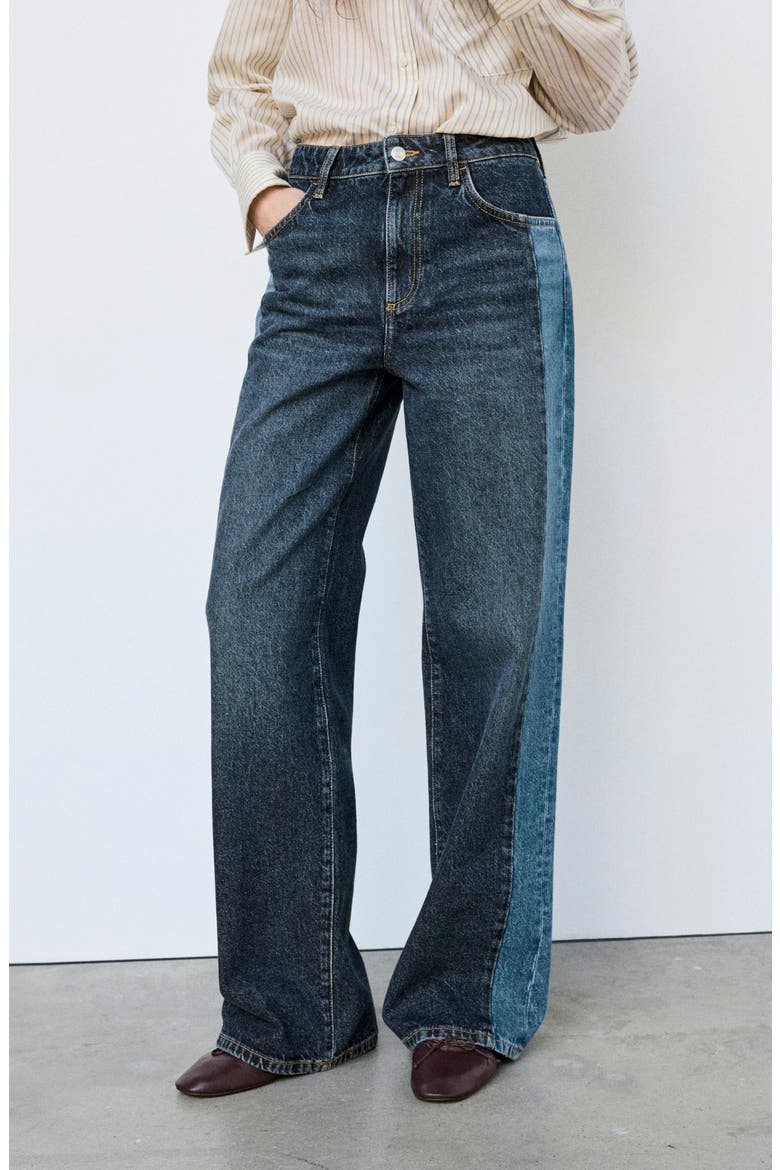 Remira High Waist Wide Leg Jeans, Alternate, color, DARK BLUE