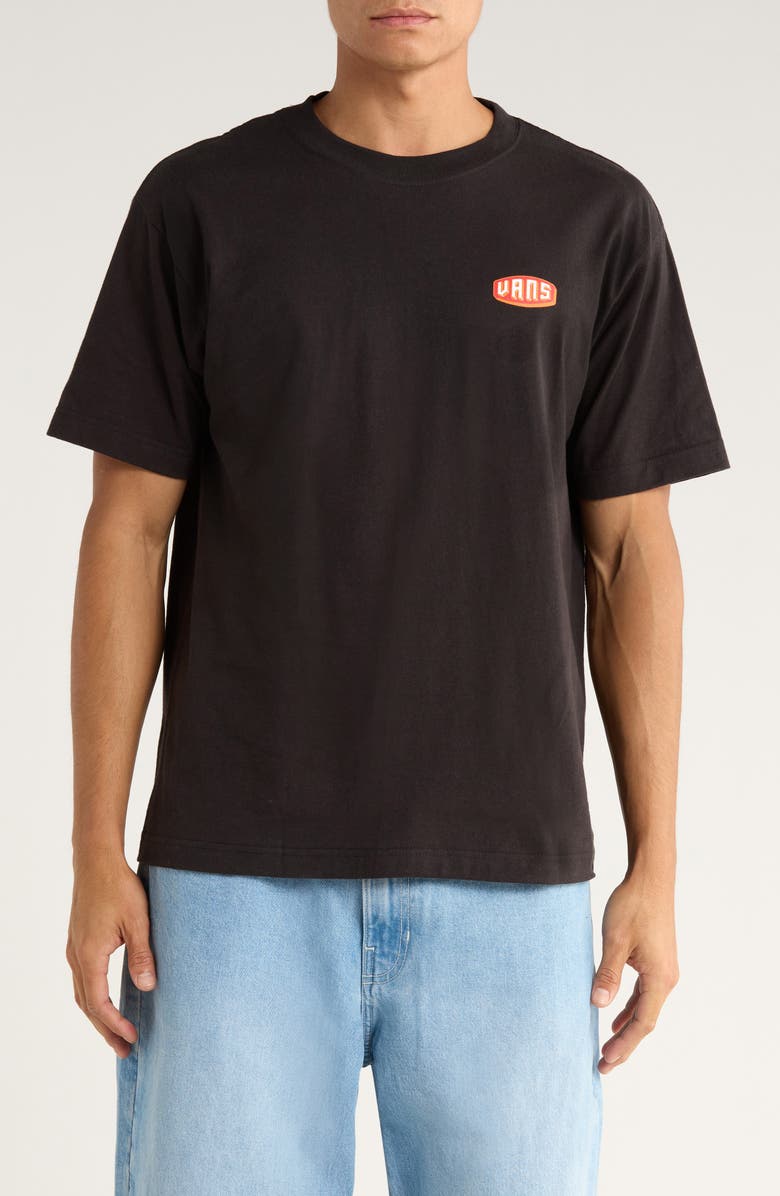 Vans Raised Up Cotton Graphic T-Shirt, Main, color, Black