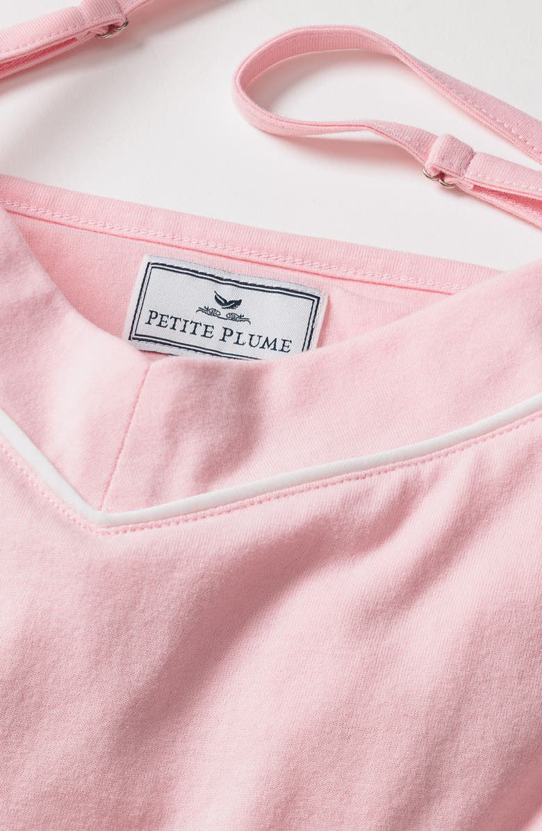 Petite Plume Sylvie Luxe Pima Cotton Short Pajamas, Alternate, color, Pink