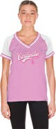 New Era Women's New Era Light Pink St. Louis Cardinals Gameday V-Neck T-Shirt