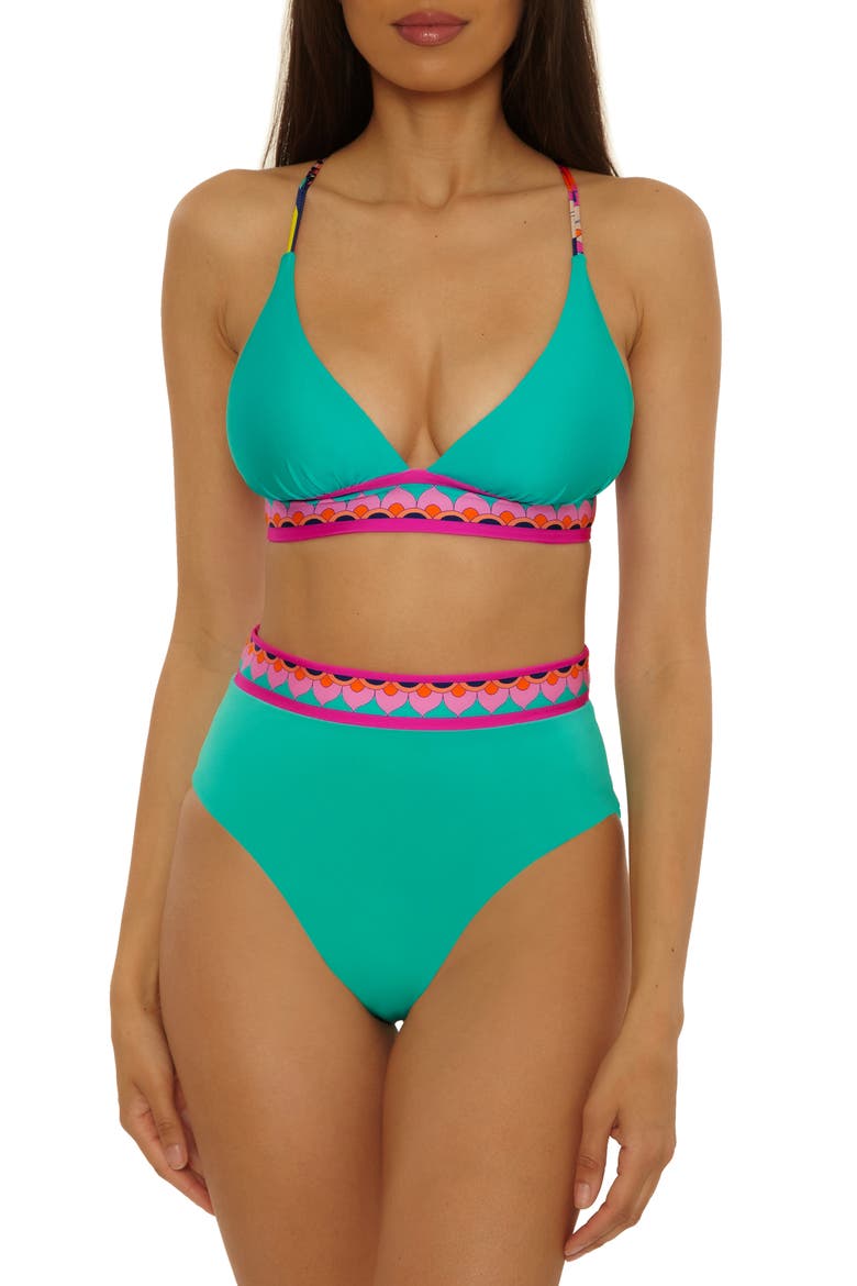 Paralia Reversible High Waist Bikini Bottoms, Alternate, color, MULTI