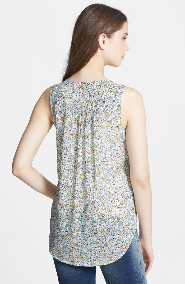 DR2 by Daniel Rainn Daniel Rainn Lace Bib Print Blouse, Alternate, color,