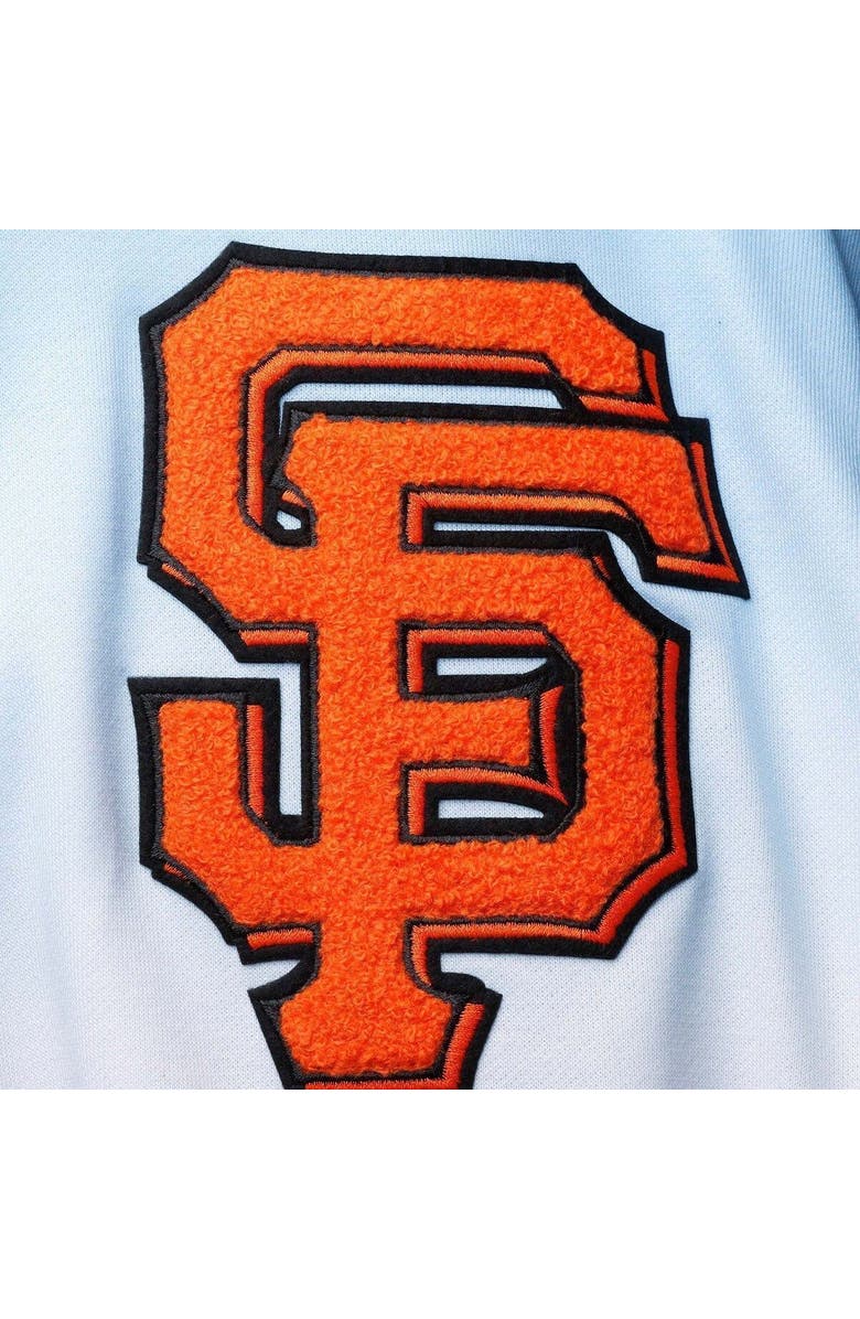 PRO STANDARD Men's Pro Standard Blue/Pink San Francisco Giants Ombre Pullover Hoodie, Alternate, color, 