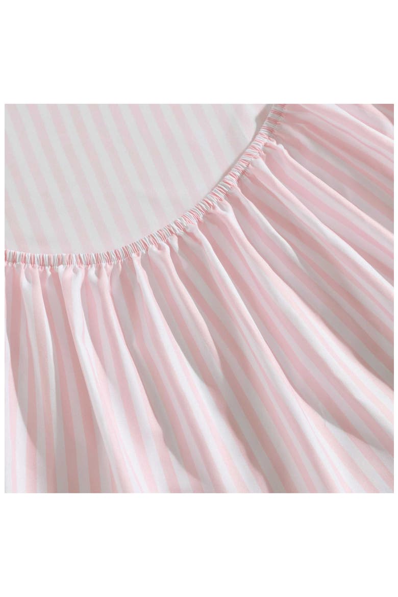Little Stripe Microfiber Sheet Set, Alternate, color, LIGHT PINK/ WHITE