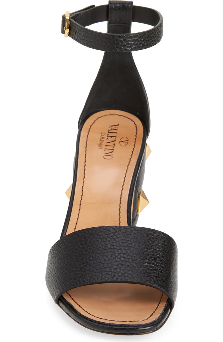 Valentino Garavani Roman Stud Block Heel Sandal, Alternate, color,