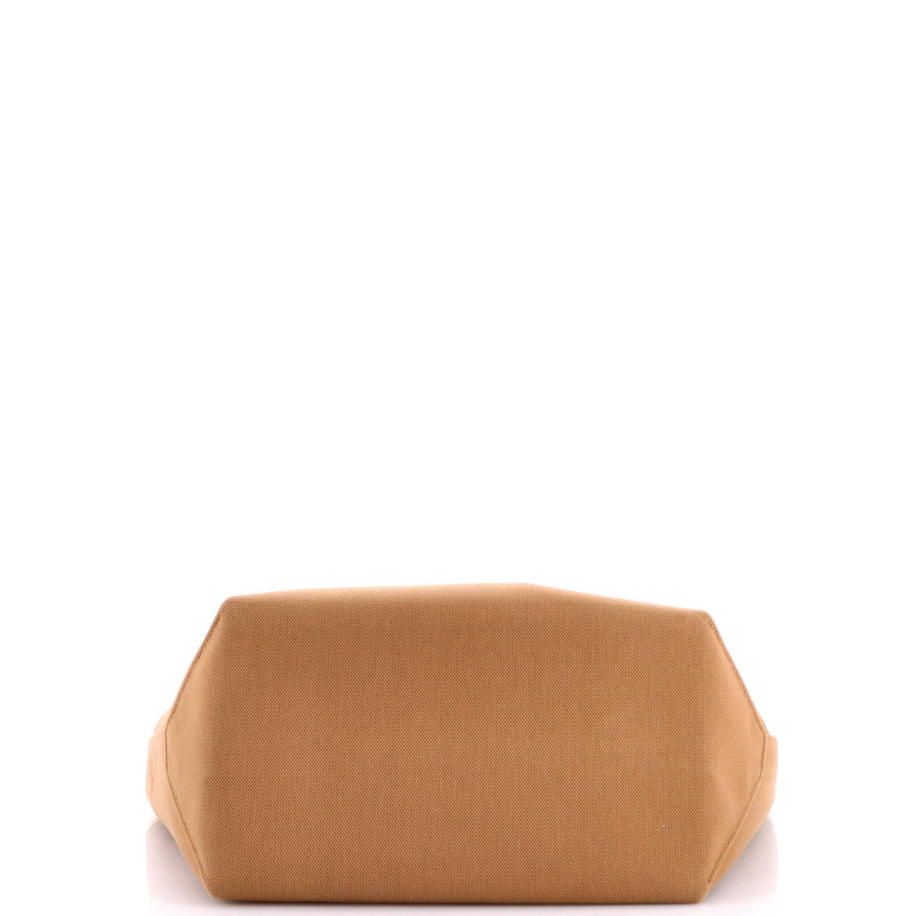 Pre-Owned Hermes Sac Steeple Tote Toile with Leather 28, Alternate, color, Chai