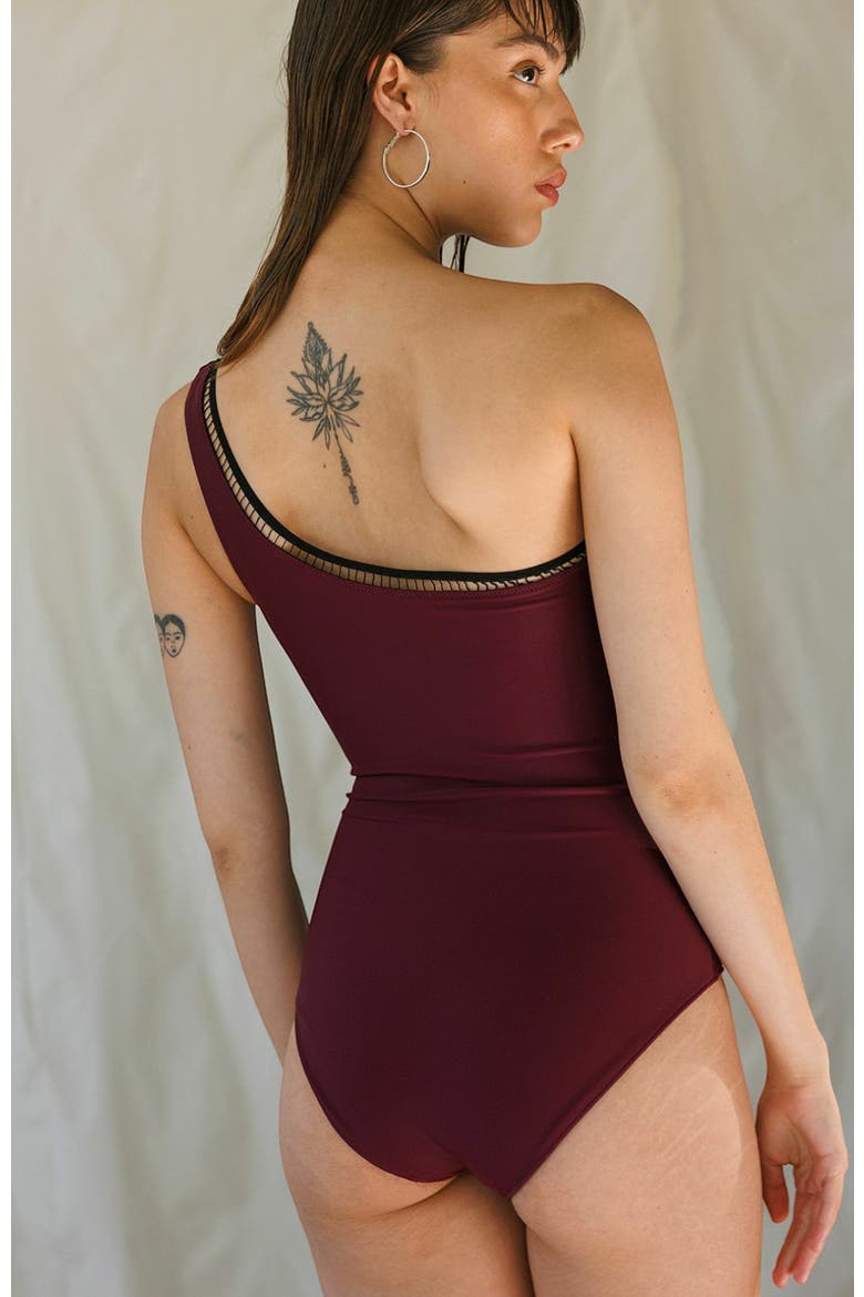 Onepiece Side Kim Reversible, Alternate, color, Dark Green to Wine
