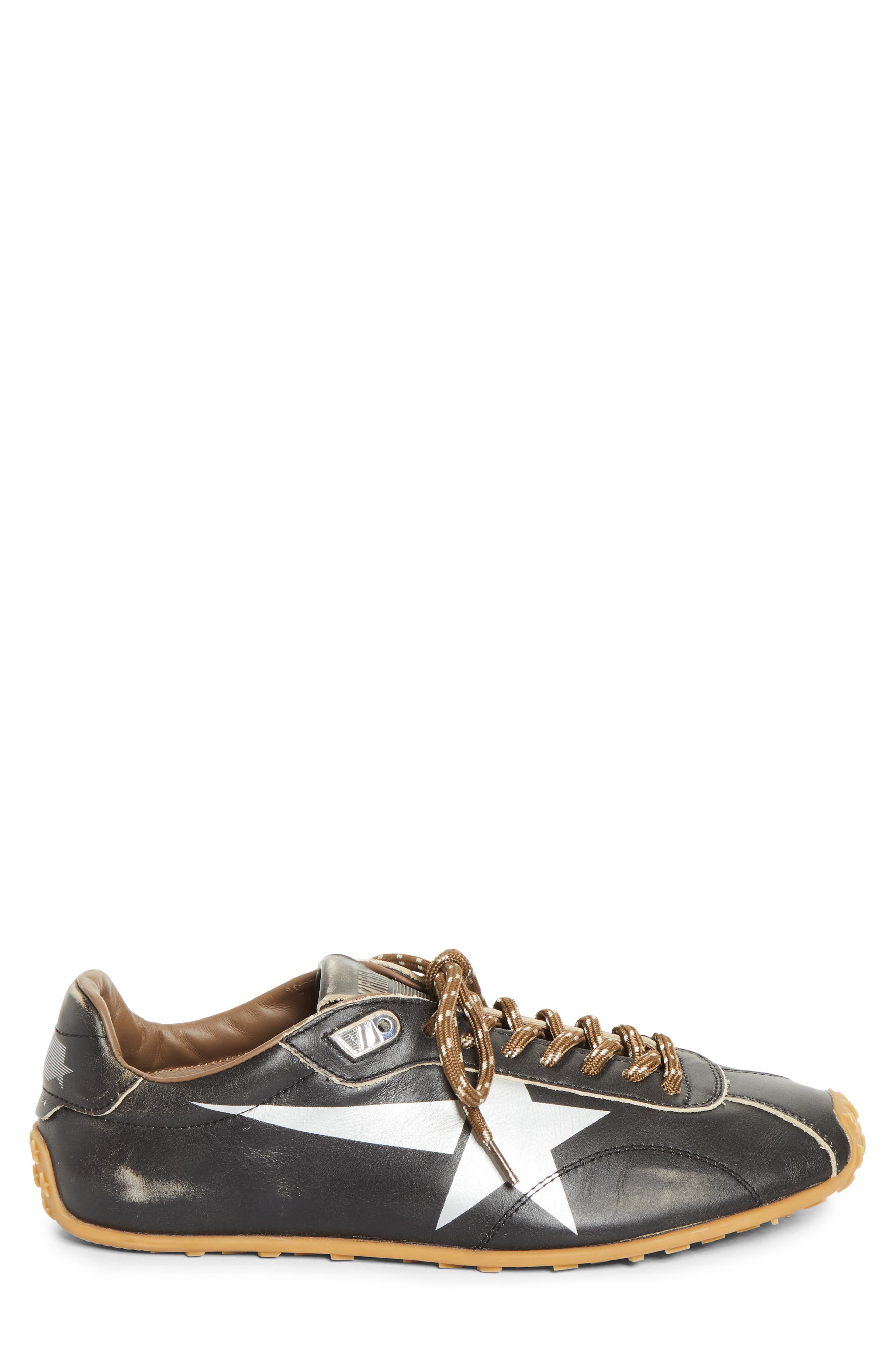 Golden Goose Marathon Speed Sneaker, Alternate, color, Black/ Silver