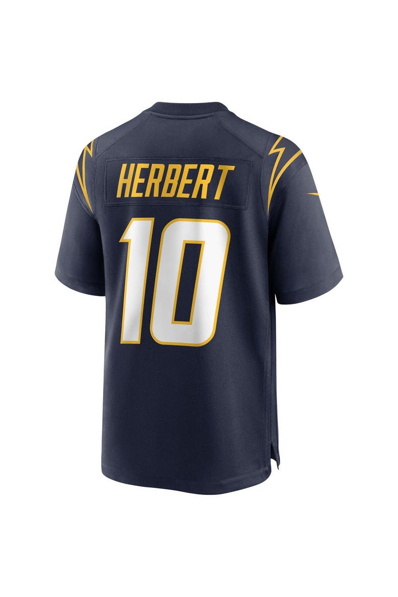 Men's Nike Justin Herbert Navy Los Angeles Chargers Alternate Game Jersey, Alternate, color, Navy