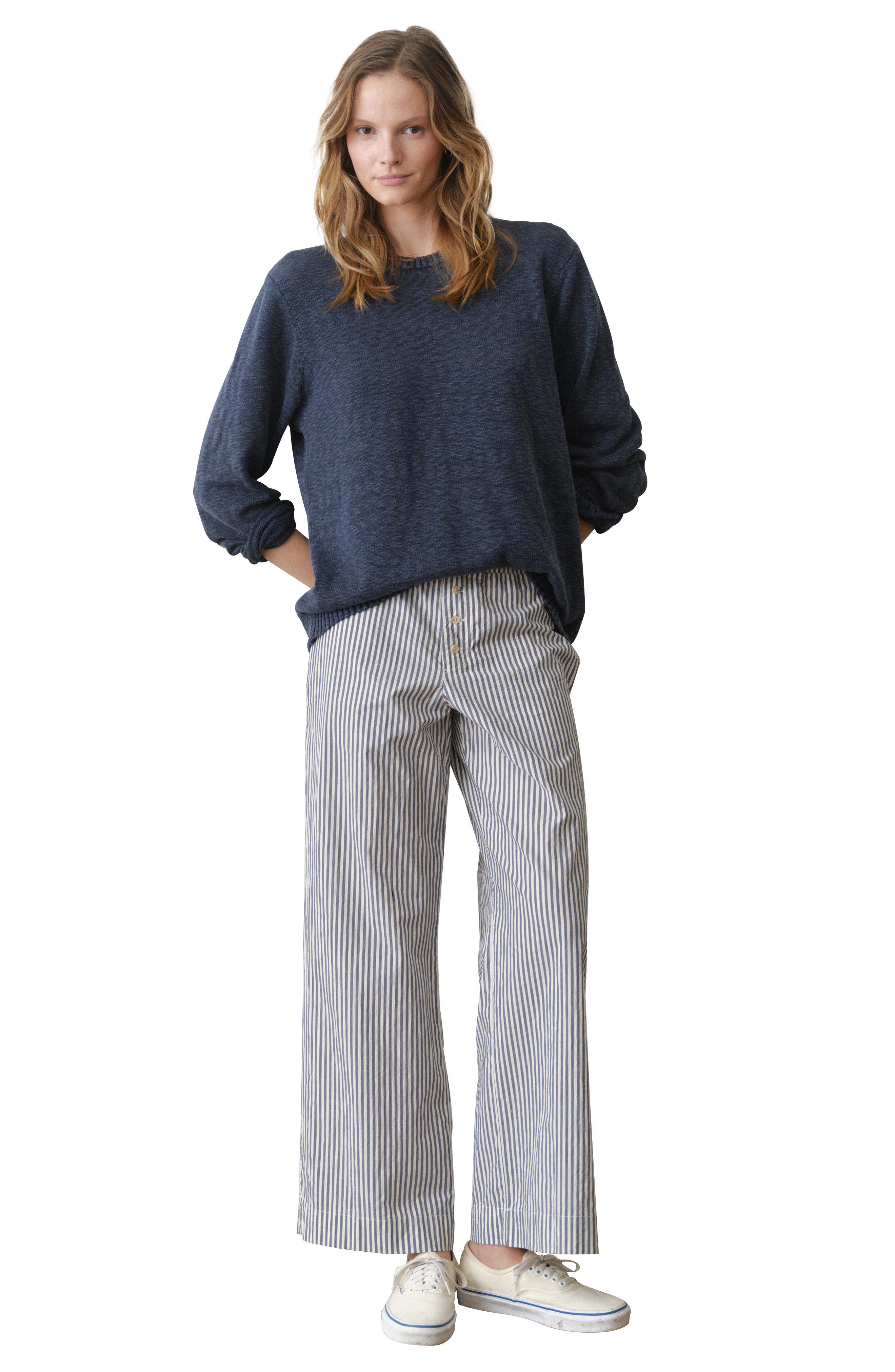 Stripe Pima Cotton Boxer Pants (Women) | Nordstrom